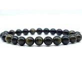 Gold Sheen Obsidian Bracelet